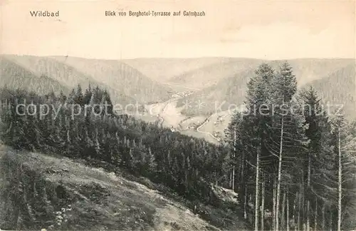 AK / Ansichtskarte Bad Wildbad Blick von der Berghotel Terrasse  Kat. Bad Wildbad