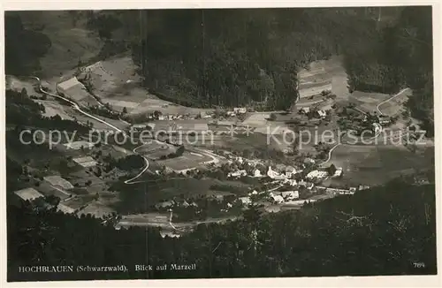 AK / Ansichtskarte Hochblauen Fliegeraufnahme Blick auf Marzell Kat. Badenweiler