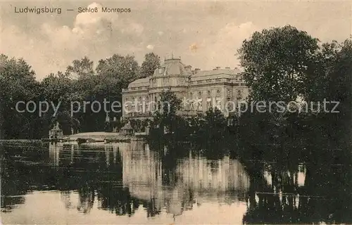 AK / Ansichtskarte Ludwigsburg Wuerttemberg Schloss Monrepos