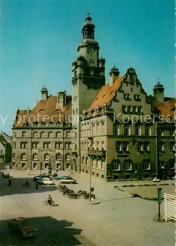AK / Ansichtskarte Doebeln Roter Platz mit Rathaus Kat. Doebeln