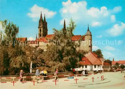 AK / Ansichtskarte Meissen Elbe Sachsen Albrechtsburg und Dom Kat. Meissen