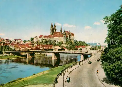 AK / Ansichtskarte Meissen Elbe Sachsen Albrechtsburg und Dom Kat. Meissen