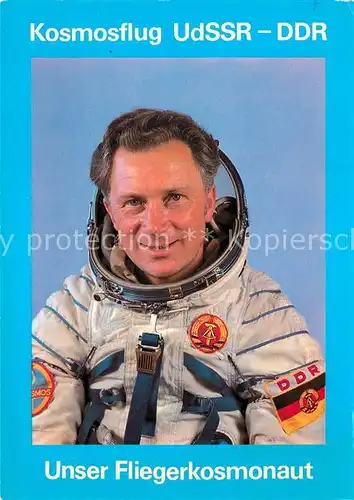 AK / Ansichtskarte Astronaut Fliegerkosmonaut Sigmund Jaehn  Kat. Technik