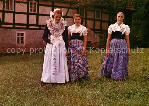 AK / Ansichtskarte Trachten Katholische Sorbische Volkstracht  Kat. Trachten