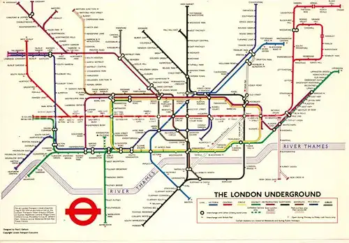 AK / Ansichtskarte U Bahn Subway Underground Metro Liniennetzplan London