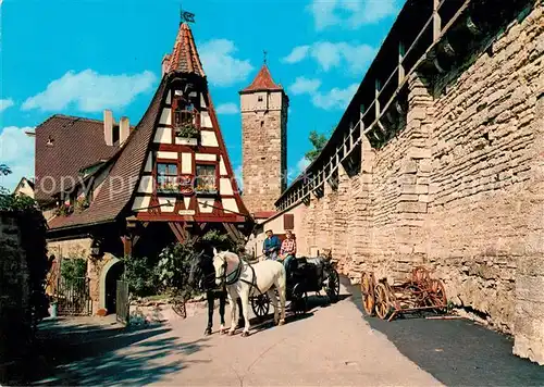 AK / Ansichtskarte Schmied Alte Schmiede Rothenburg ob der Tauber  Kat. Berufe