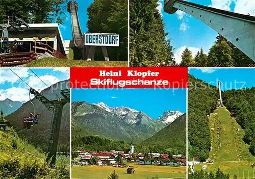 AK / Ansichtskarte Ski Flugschanze Heini Klopfer Oberstdorf Birgsautal  Kat. Sport