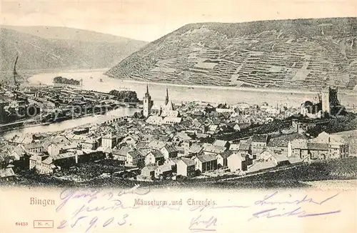 AK / Ansichtskarte Bingen Rhein Maeuseturm Ehrenfels Kat. Bingen am Rhein