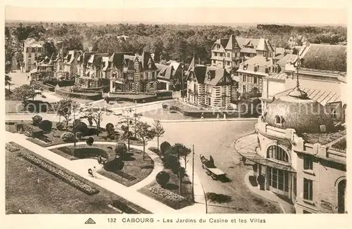 AK / Ansichtskarte Cabourg Jardins du Casino et les Villas Kat. Cabourg