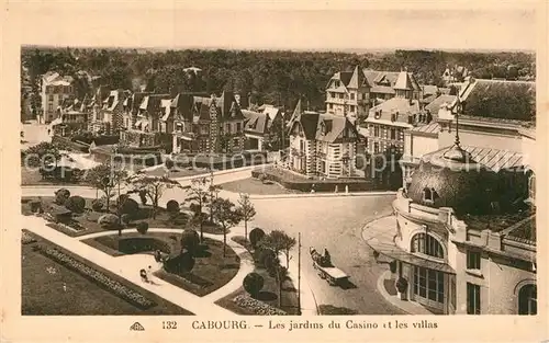 AK / Ansichtskarte Cabourg Jardins du Casino et les Villas Kat. Cabourg