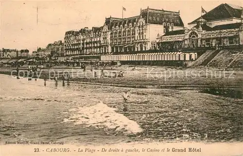 AK / Ansichtskarte Cabourg La Plage Casino et Grand Hotel Kat. Cabourg