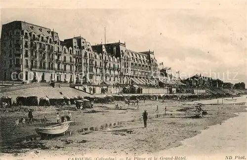 AK / Ansichtskarte Cabourg Plage et Grand Hotel Kat. Cabourg