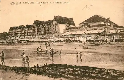 AK / Ansichtskarte Cabourg Casino Grand Hotel Plage Kat. Cabourg