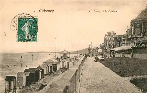 AK / Ansichtskarte Cabourg Plage et Casino Promenade Kat. Cabourg