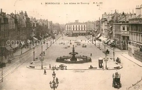 AK / Ansichtskarte Bordeaux Les Allees de Tourny Fontaine Kat. Bordeaux