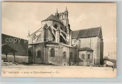 AK / Ansichtskarte Poitiers Vienne Abside de l Eglise Montierneuf Kat. Poitiers