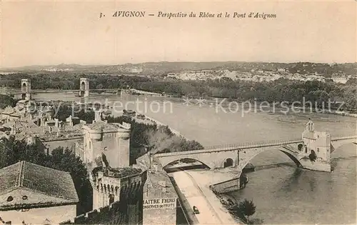 AK / Ansichtskarte Avignon Vaucluse Gesamtansicht Bruecke Kat. Avignon