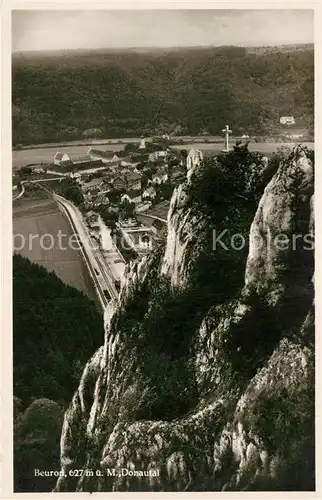 AK / Ansichtskarte Beuron Donautal Blick vom Petersfelsen Kat. Beuron