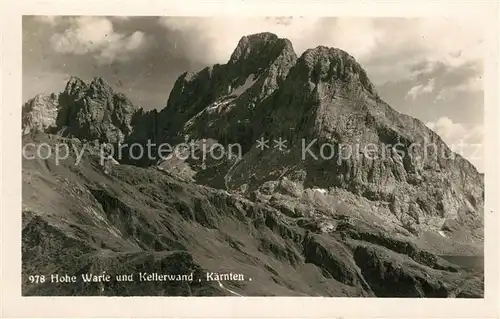 AK / Ansichtskarte Mauthen Hohe Warte Kellerwand Kat. Oesterreich