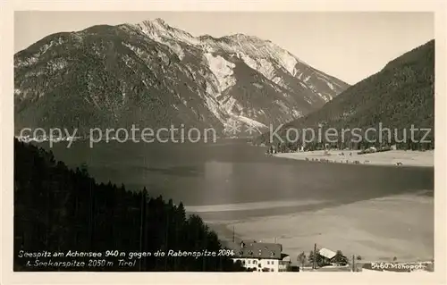 AK / Ansichtskarte Achensee Seespitz Rabenspitze Seekarspitze Kat. Eben am Achensee