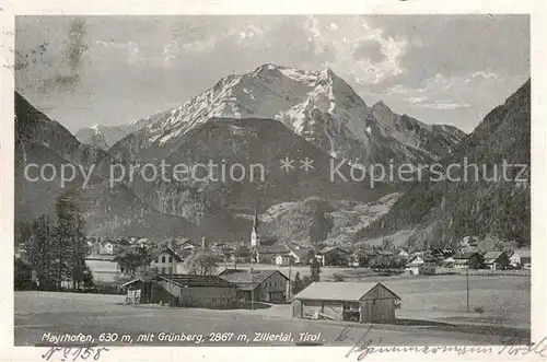 AK / Ansichtskarte Mayrhofen Zillertal Gesamtansicht  Kat. Mayrhofen