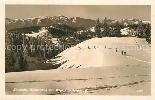 AK / Ansichtskarte Hochschwab Hinteralm vom Wege zum Spielkogel Kat. Oesterreich