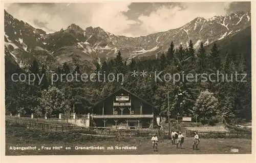 AK / Ansichtskarte Innsbruck Alpengasthof Frau Hitt am Gramartboden Kat. Innsbruck