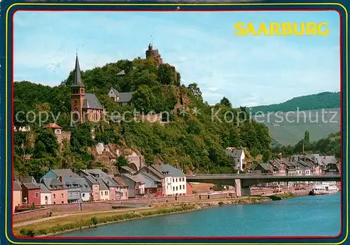 AK / Ansichtskarte Saarburg Saar Partie an der Saar Kat. Saarburg