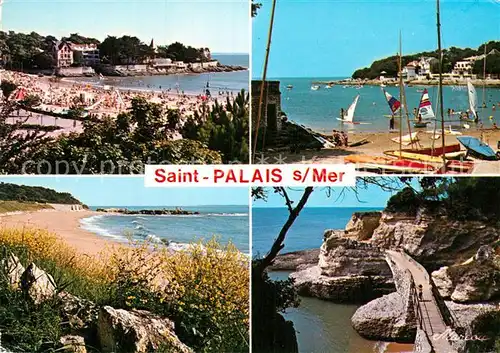 AK / Ansichtskarte Saint Palais sur Mer La plage un coin de plage du Platin Pont de la Corniche Kat. Saint Palais sur Mer
