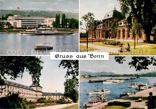 AK / Ansichtskarte Bonn Rhein Bundeshaus Rheinpartie Schloss Kat. Bonn