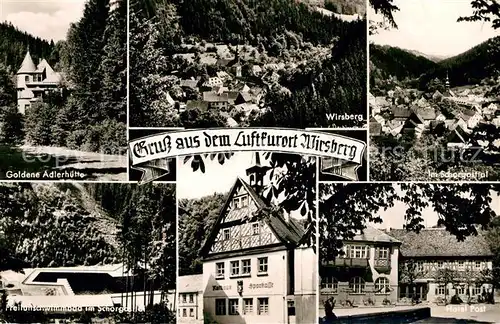 AK / Ansichtskarte Wirsberg Goldene Adlerhuette Schwimmbad Hotel Post  Kat. Wirsberg