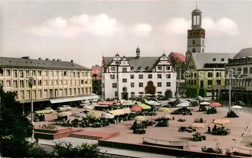 AK / Ansichtskarte Darmstadt Marktplatz Rathaus Stadtkirche Kat. Darmstadt