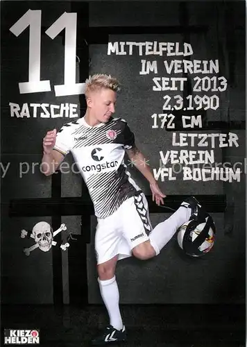 AK / Ansichtskarte Fussball FC St. Pauli Marc Rzatkowski Autogramm  Kat. Sport