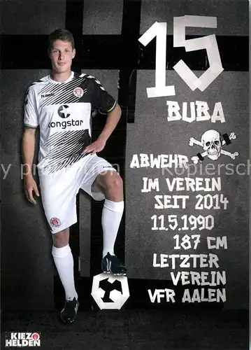 AK / Ansichtskarte Fussball FC St. Pauli Daniel Buballa Autogramm Kat. Sport