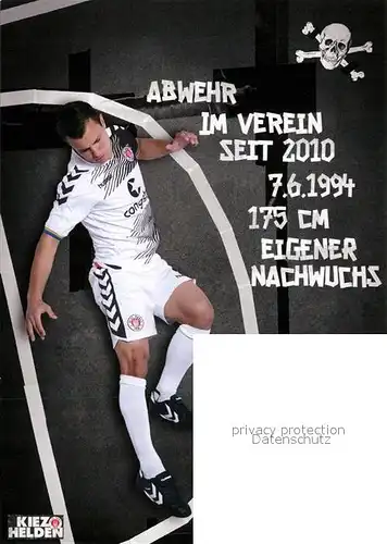 AK / Ansichtskarte Fussball FC St. Pauli Andrej Startsev Autogramm  Kat. Sport