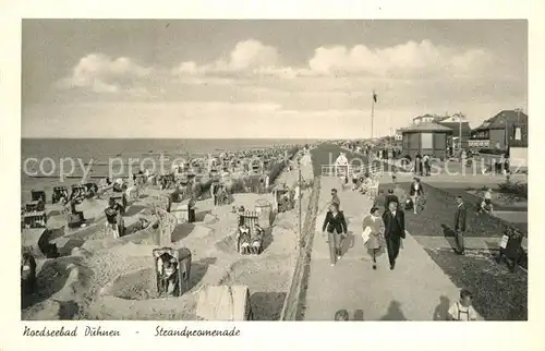 AK / Ansichtskarte Duhnen Nordsee Strandpromenade  Kat. Cuxhaven