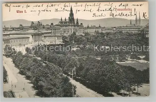 AK / Ansichtskarte Wien Franzensring Kat. Wien