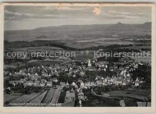 AK / Ansichtskarte Ostdorf Fliegeraufnahme mit Hohenzollern Kat. Balingen