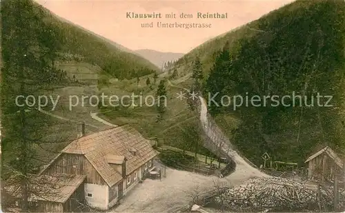 AK / Ansichtskarte Zederhaus Klauswirt mit dem Reinthal Unterbergstrasse Kat. Zederhaus