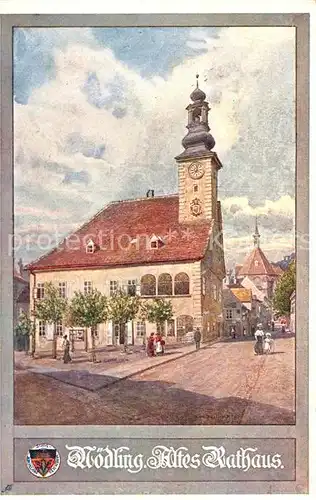 AK / Ansichtskarte Moedling Altes Rathaus Kuenstlerkarte Deutscher Schulverein Karte Nr 386 Kat. Moedling