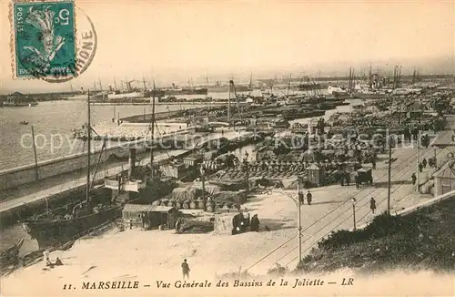 AK / Ansichtskarte Marseille Bouches du Rhone Vue generale des Bassins de la Joliette