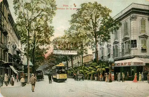 AK / Ansichtskarte Nice Alpes Maritimes Avenue de la gare Tram Kat. Nice