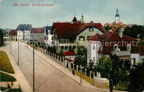 AK / Ansichtskarte Bad Lausick Eisenbahnstrasse Kat. Bad Lausick