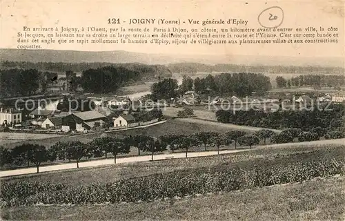 AK / Ansichtskarte Joigny Yonne Vue generale d Epizy Kat. Joigny