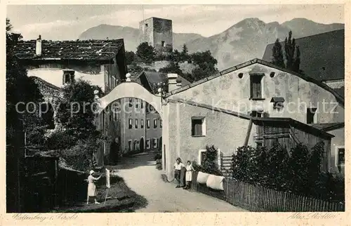 AK / Ansichtskarte Rattenberg Tirol Ortspartie mit Torbogen Kat. Rattenberg