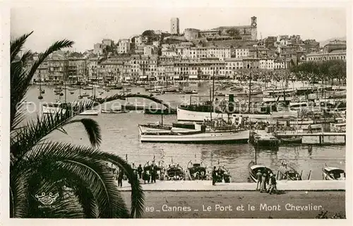 AK / Ansichtskarte Cannes Alpes Maritimes Port et Mont Chevalier Kat. Cannes
