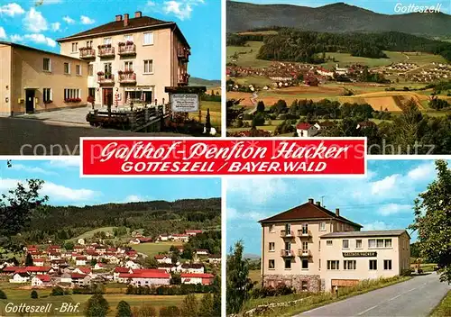 AK / Ansichtskarte Gotteszell Gasthof Pension Hacker Panorama Kat. Gotteszell