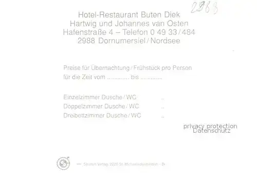 AK / Ansichtskarte Dornumersiel Hotel Restaurant Buten Diek Kat. Dornum