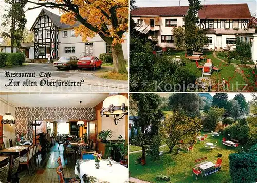 AK / Ansichtskarte Rengshausen Knuellwald Restaurant Cafe Pension Zur alten Oberfoersterei Kat. Knuellwald