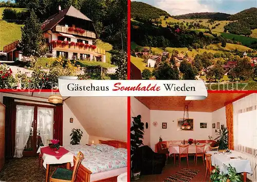 AK / Ansichtskarte Wieden Schwarzwald Gaestehaus Sonnhalde Panorama Kat. Wieden